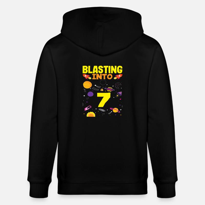 Aventure spatiale du 7e anniversaire - Veste à capuche bio CULTIVATOR Stanley/Stella Unisexe - noir