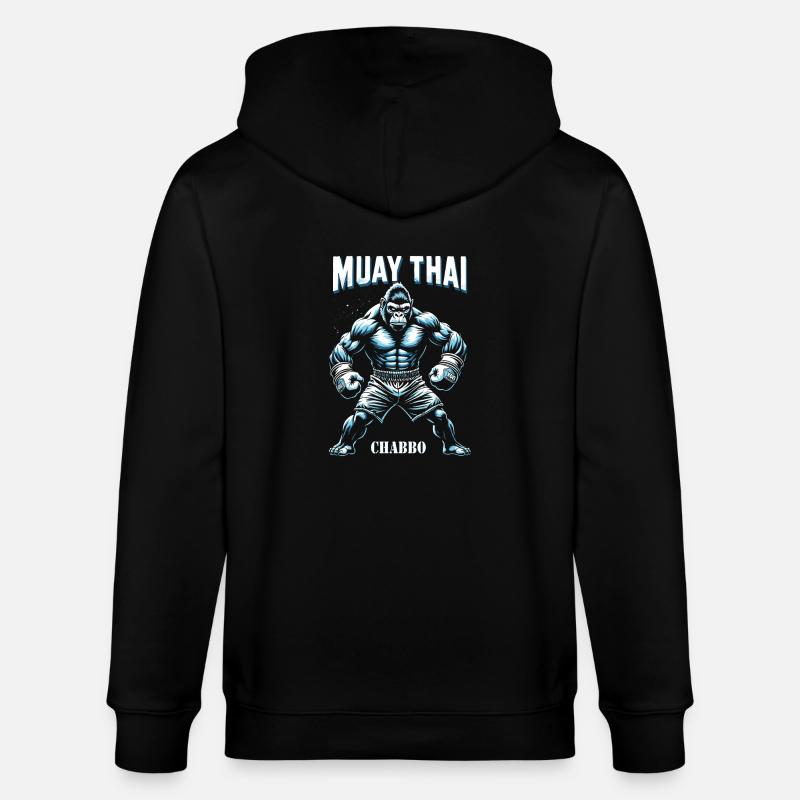 Boxe Muay Thai - Veste à capuche bio CULTIVATOR Stanley/Stella Unisexe - noir
