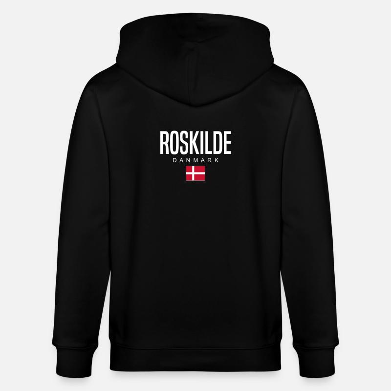Roskilde Dänemark - Stanley/Stella Unisex Bio-Kapuzenjacke CULTIVATOR  - Schwarz