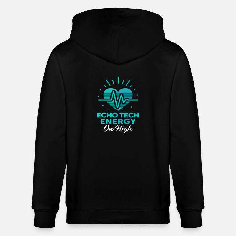 Technicien en échographie Imagerie diagnostique - Veste à capuche bio CULTIVATOR Stanley/Stella Unisexe - noir