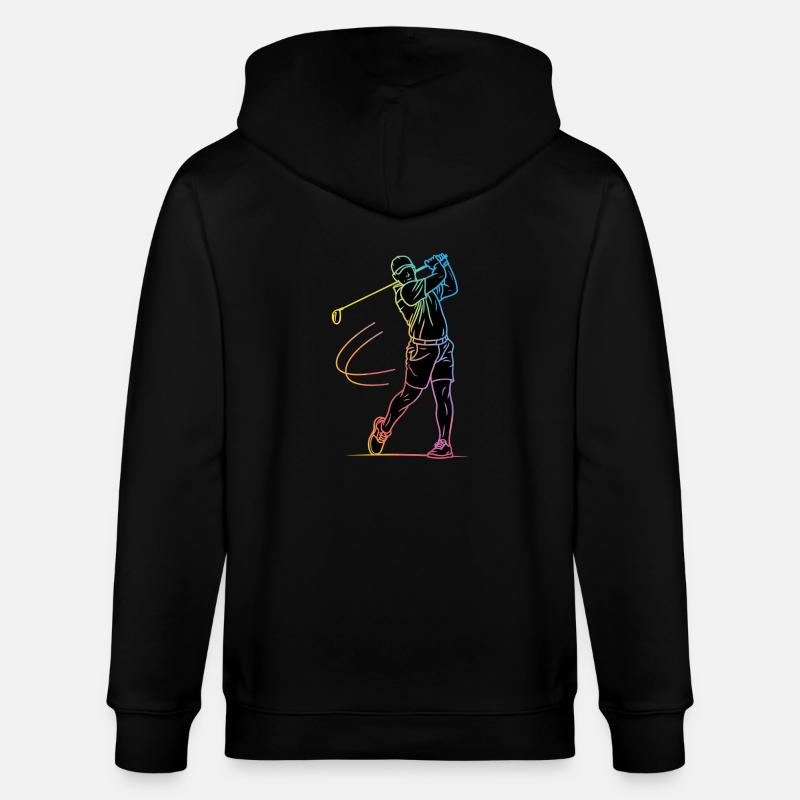 Golfeur Silhouette Golf - Veste à capuche bio CULTIVATOR Stanley/Stella Unisexe - noir