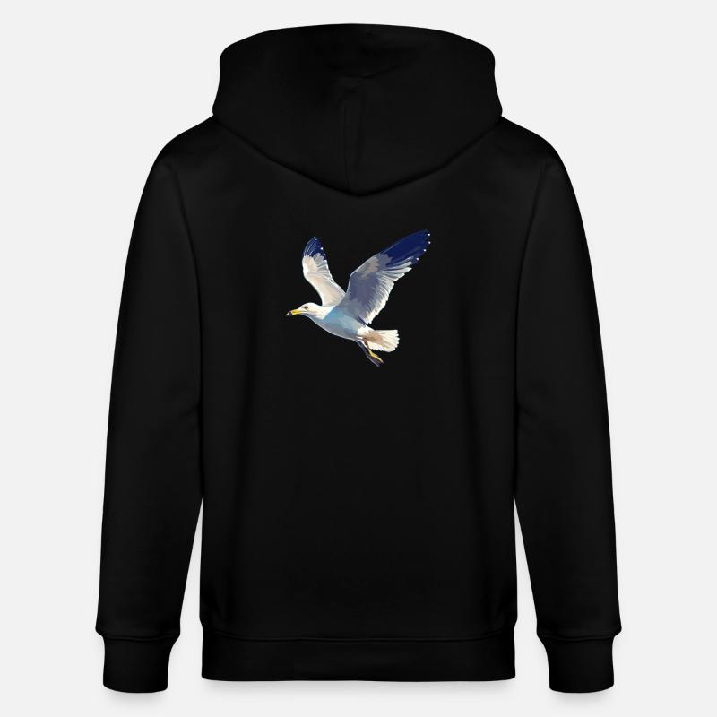 Möwen Möwe - Stanley/Stella Unisex Bio-Kapuzenjacke CULTIVATOR - Schwarz