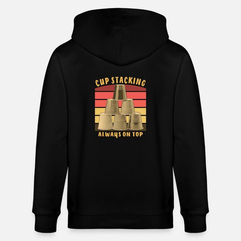 CUP STACKING ALWAYS ON TOP - Stanley/Stella Unisex Bio-Kapuzenjacke CULTIVATOR  - Schwarz