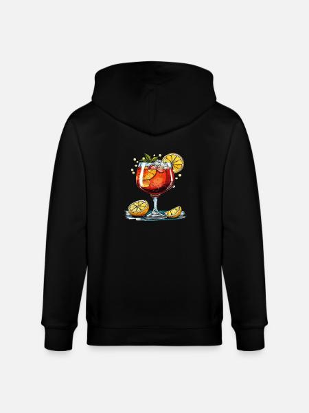 DRINK MIX RED - Stanley/Stella CULTIVATOR  Unisex Organic Hooded Jacket - black