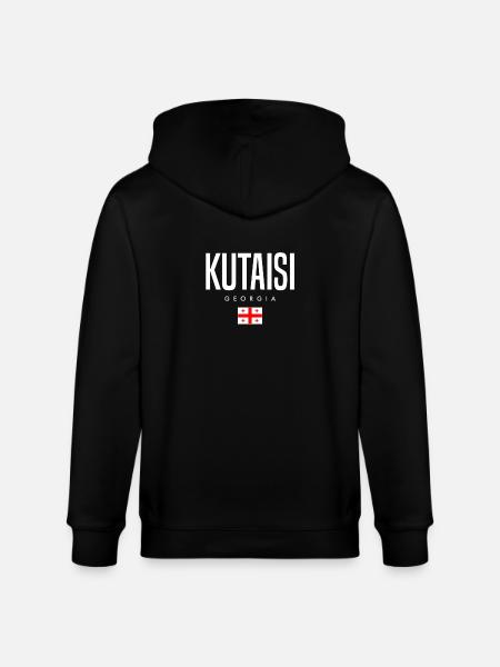 Kutaisi, Georgia - Stanley/Stella CULTIVATOR  Unisex Organic Hooded Jacket - black