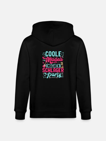 Cool girls make Schlager party - Stanley/Stella CULTIVATOR  Unisex Organic Hooded Jacket - black