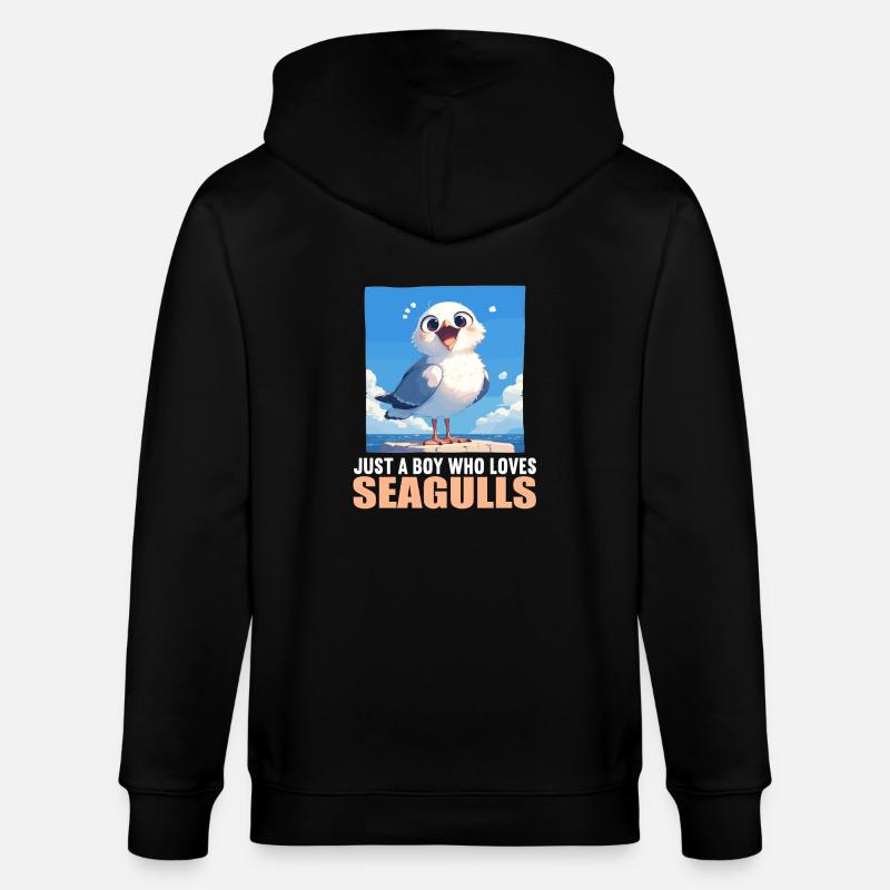 Möwen Möwe - Stanley/Stella Unisex Bio-Kapuzenjacke CULTIVATOR  - Schwarz
