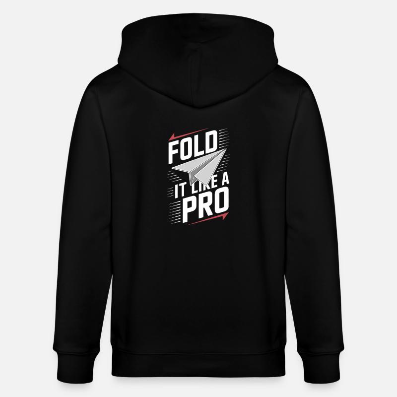 Papierflugzeugbauer Diy Folding Experte Creative - Stanley/Stella Unisex Bio-Kapuzenjacke CULTIVATOR  - Schwarz