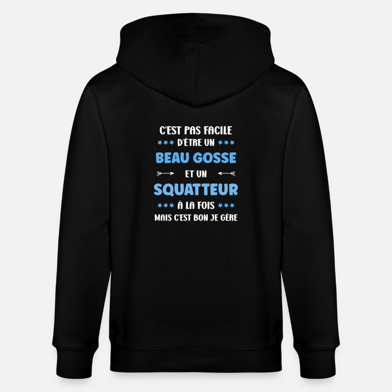 squatteur - Veste à capuche bio CULTIVATOR Stanley/Stella Unisexe - noir