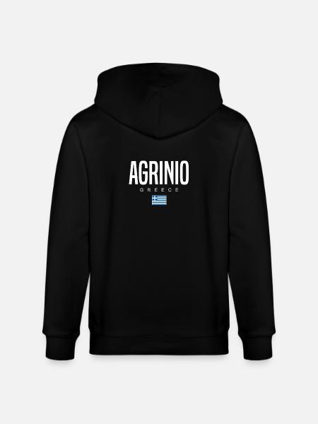 Agrinio Greece - Stanley/Stella CULTIVATOR  Unisex Organic Hooded Jacket - black