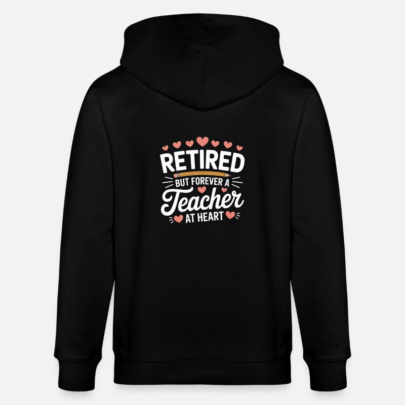 Enseignant à la retraite - Veste à capuche bio CULTIVATOR Stanley/Stella Unisexe - noir
