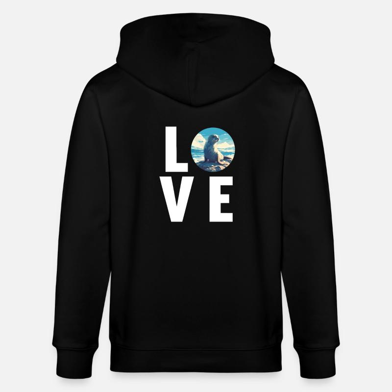 Joints, Phoque - Veste à capuche bio CULTIVATOR Stanley/Stella Unisexe - noir