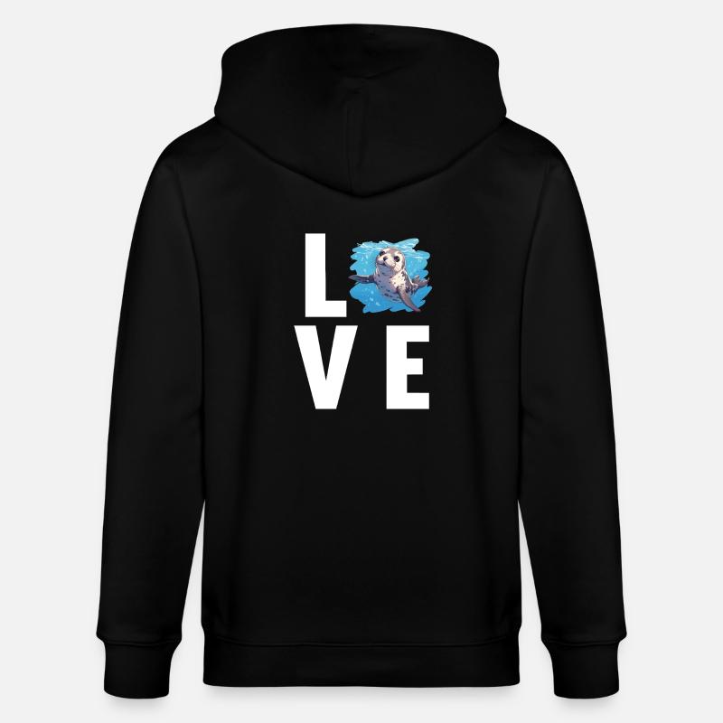 Joints, Phoque - Veste à capuche bio CULTIVATOR Stanley/Stella Unisexe - noir