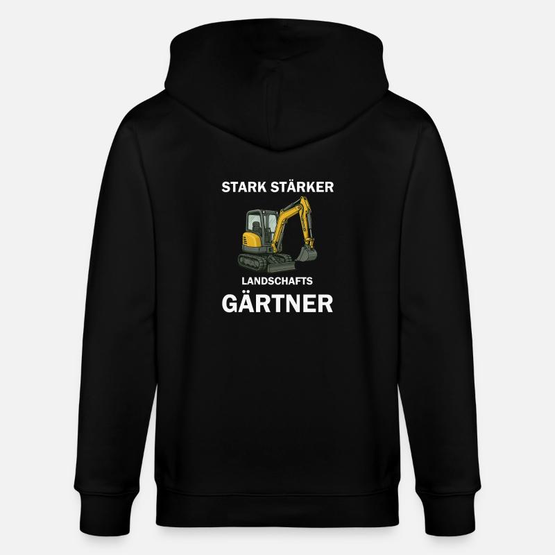 Stark Stärker Landschafts Gärtner - Stanley/Stella Unisex Bio-Kapuzenjacke CULTIVATOR - Schwarz