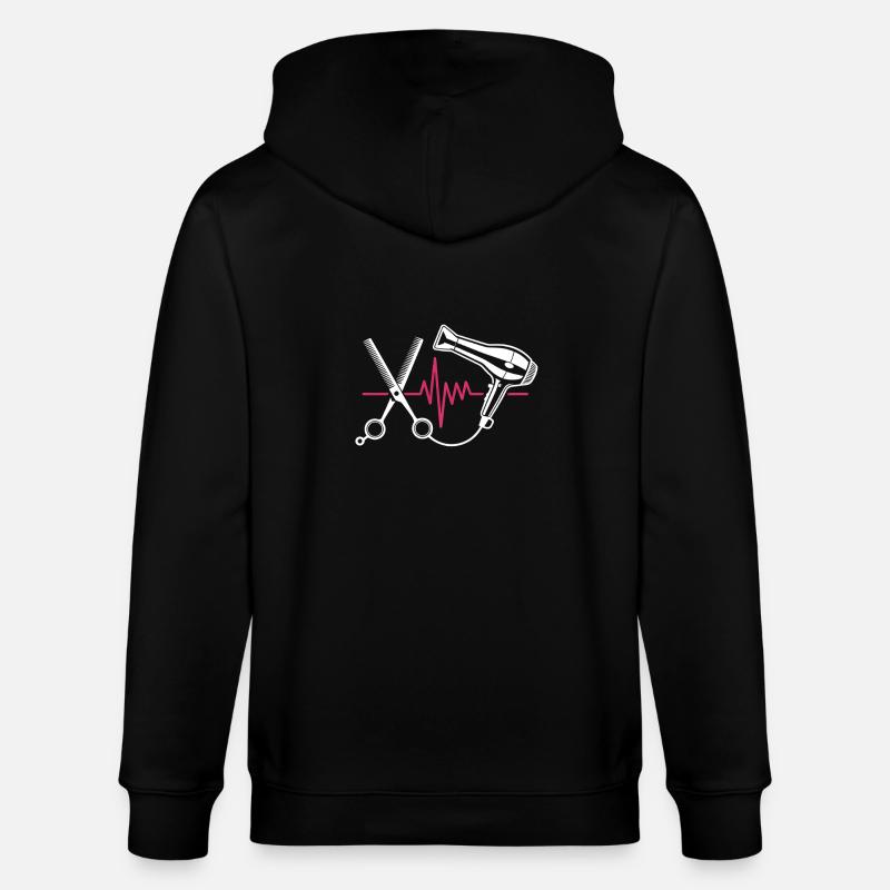 Coupe de cheveux de coiffeur - Veste à capuche bio CULTIVATOR Stanley/Stella Unisexe - noir
