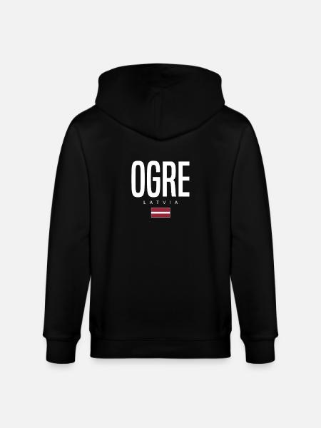 Ogre, Latvia - Stanley/Stella CULTIVATOR Unisex Organic Hooded Jacket - black