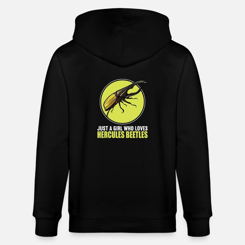 Hercule coléoptère - Veste à capuche bio CULTIVATOR Stanley/Stella Unisexe - noir