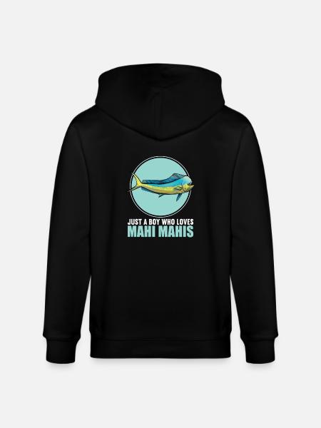 Mahi Mahi Dolphinfish - Stanley/Stella CULTIVATOR Unisex Organic Hooded Jacket - black