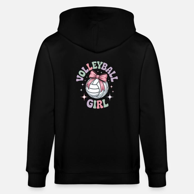 Joueuse de volley-ball - Veste à capuche bio CULTIVATOR Stanley/Stella Unisexe - noir