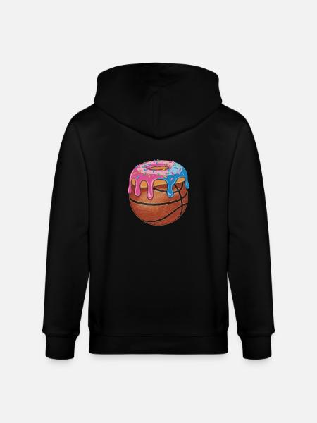 Basketball Donut Mix Fun - Stanley/Stella CULTIVATOR  Unisex Organic Hooded Jacket - black
