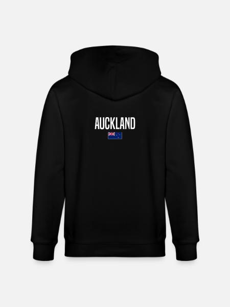 Auckland Neuseeland - Stanley/Stella Unisex Bio-Kapuzenjacke CULTIVATOR  - Schwarz