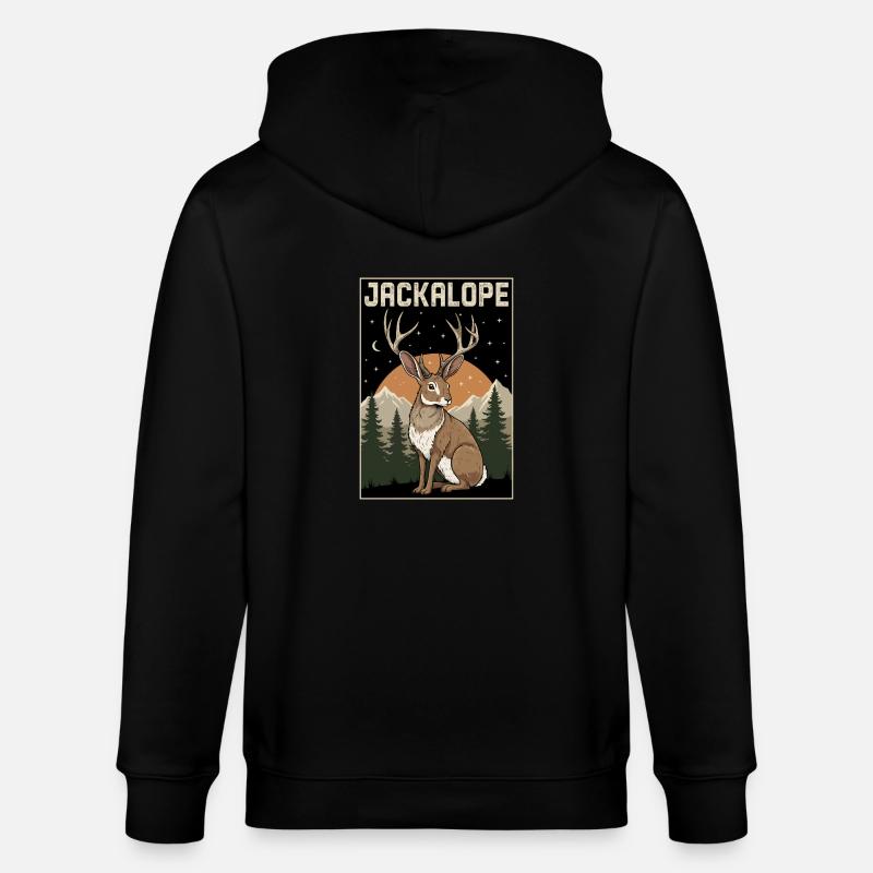 Jackalope - Veste à capuche bio CULTIVATOR Stanley/Stella Unisexe - noir