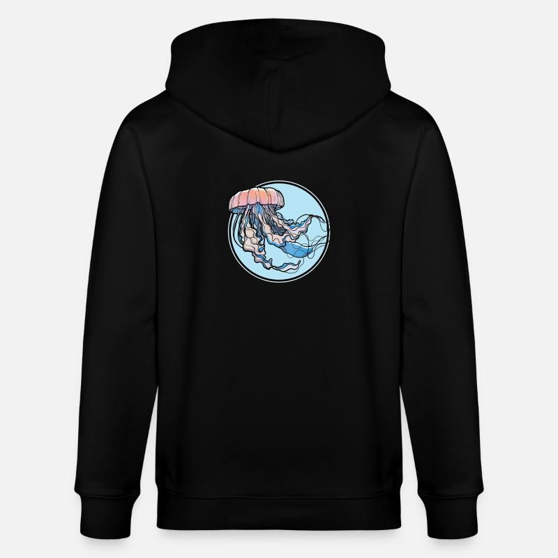 Méduse Méduse - Veste à capuche bio CULTIVATOR Stanley/Stella Unisexe - noir