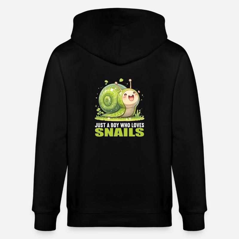 Escargots Escargot - Veste à capuche bio CULTIVATOR Stanley/Stella Unisexe - noir