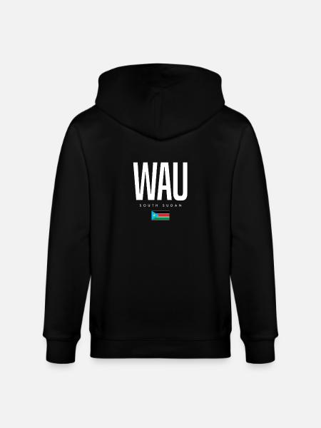 Wau South Sudan - Stanley/Stella CULTIVATOR Unisex Organic Hooded Jacket - black