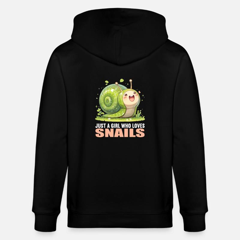 Escargots Escargot - Veste à capuche bio CULTIVATOR Stanley/Stella Unisexe - noir