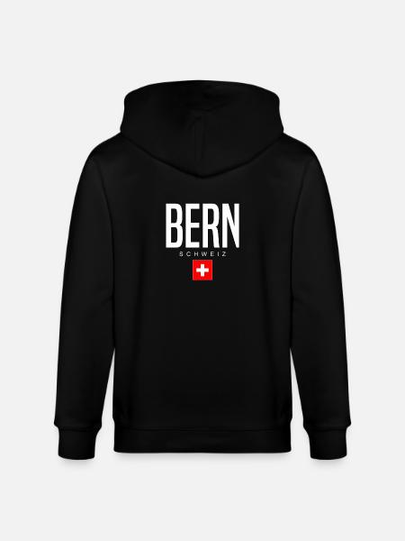 Bern Schweiz - Stanley/Stella Unisex Bio-Kapuzenjacke CULTIVATOR - Schwarz