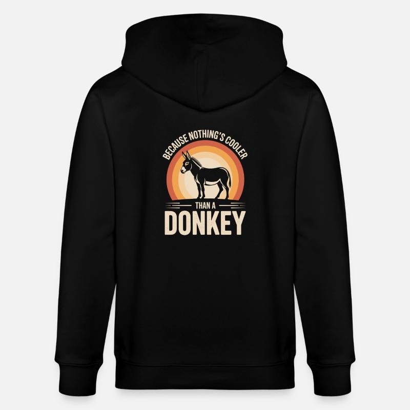 Drôle d’âne - Veste à capuche bio CULTIVATOR Stanley/Stella Unisexe - noir