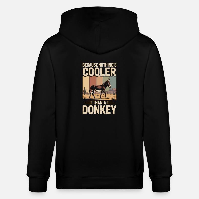 Drôle d’âne - Veste à capuche bio CULTIVATOR Stanley/Stella Unisexe - noir