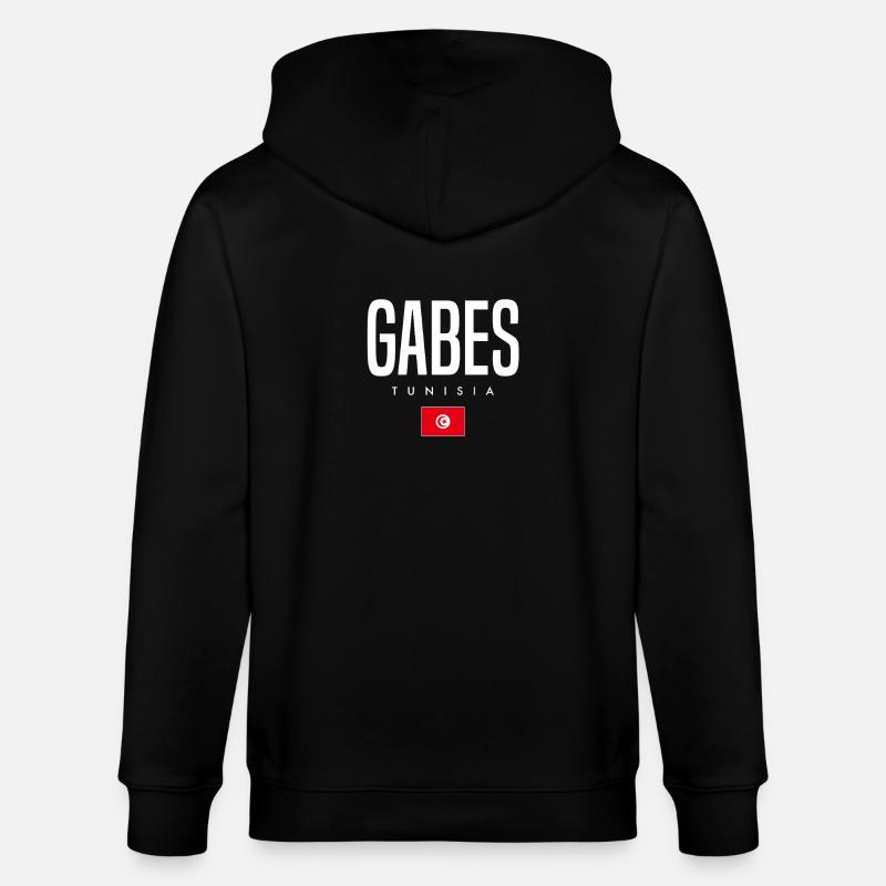 Gabès Tunisie - Veste à capuche bio CULTIVATOR Stanley/Stella Unisexe - noir