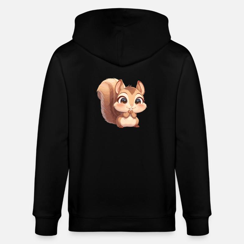 Eichhörnchen - Stanley/Stella Unisex Bio-Kapuzenjacke CULTIVATOR - Schwarz