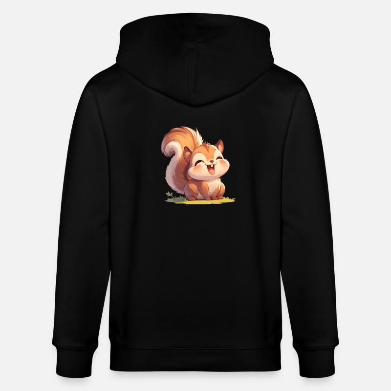 Eichhörnchen - Stanley/Stella Unisex Bio-Kapuzenjacke CULTIVATOR  - Schwarz