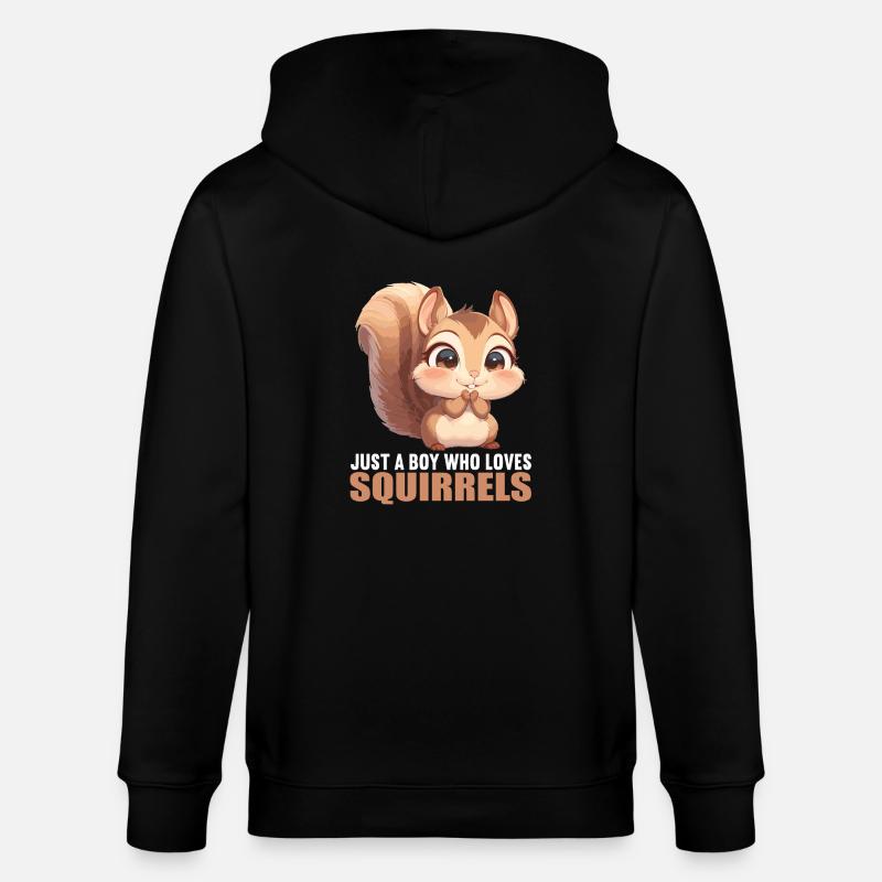 Eichhörnchen - Stanley/Stella Unisex Bio-Kapuzenjacke CULTIVATOR  - Schwarz