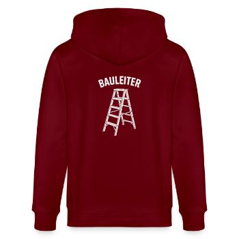 Directeur de la construction Drôle Construction Humour Design - Veste à capuche bio CULTIVATOR Stanley/Stella Unisexe - bordeaux - Dos - Anna (173cm)