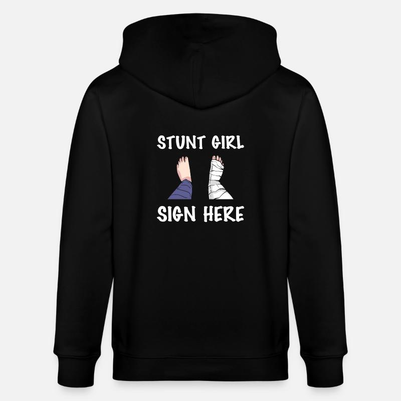 Gebrochenes Bein - Stanley/Stella Unisex Bio-Kapuzenjacke CULTIVATOR  - Schwarz