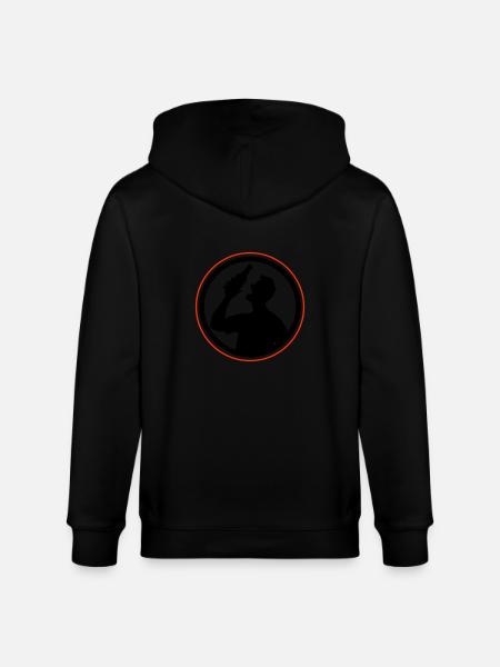 Bottle of Beer Drinking Party - Stanley/Stella CULTIVATOR  Unisex Organic Hooded Jacket - black