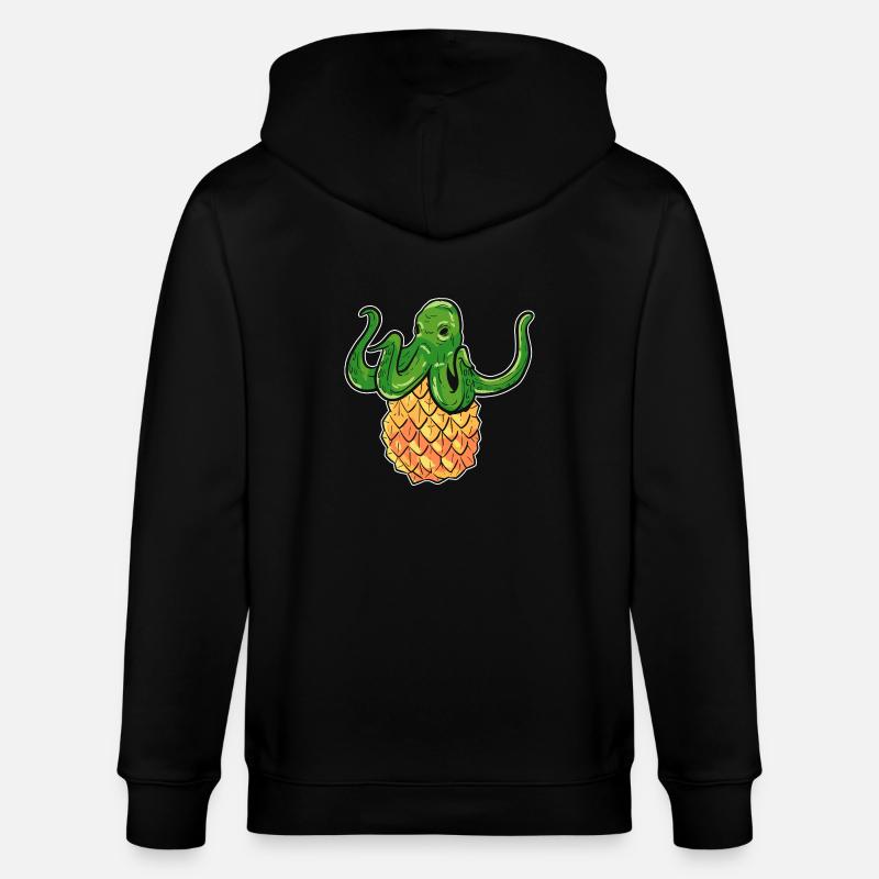 Ananas - Stanley/Stella Unisex Bio-Kapuzenjacke CULTIVATOR  - Schwarz