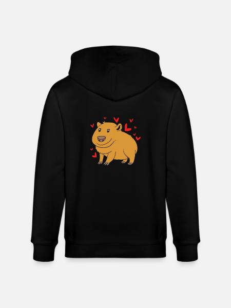 Capybara - Veste à capuche bio CULTIVATOR Stanley/Stella Unisexe - noir