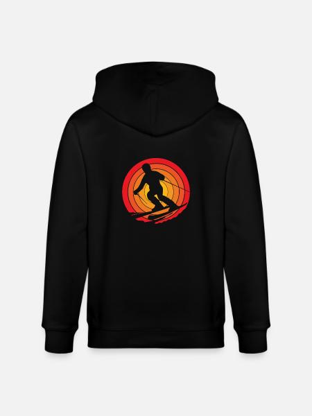 Ski Ski Holiday - Stanley/Stella CULTIVATOR Unisex Organic Hooded Jacket - black