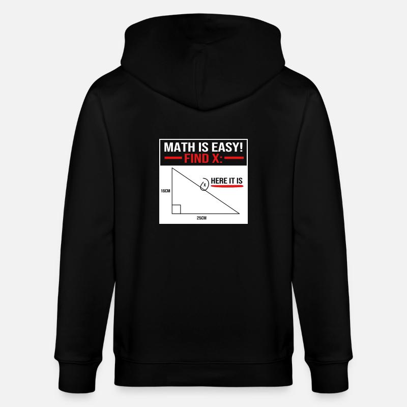 Mathematik - Stanley/Stella Unisex Bio-Kapuzenjacke CULTIVATOR - Schwarz