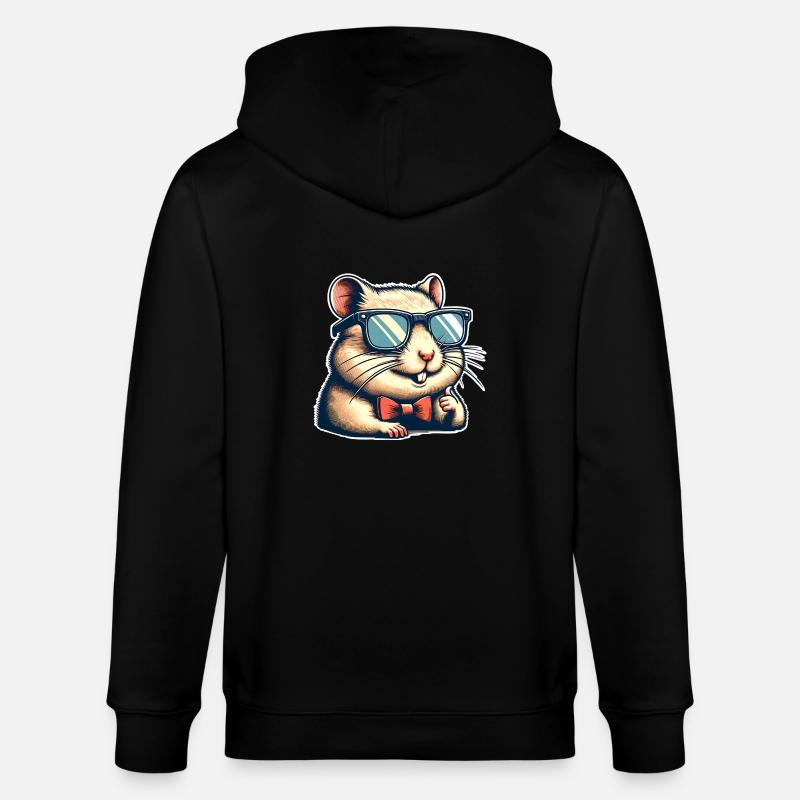 Hamster - Stanley/Stella Unisex Bio-Kapuzenjacke CULTIVATOR - Schwarz