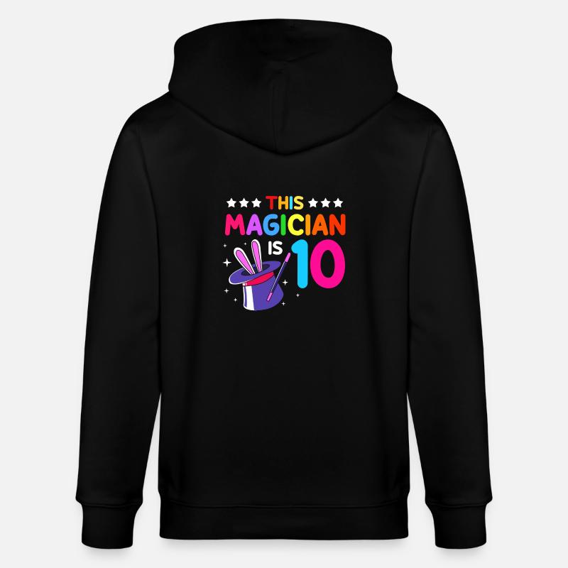Zauberer Magie Magier - Stanley/Stella Unisex Bio-Kapuzenjacke CULTIVATOR  - Schwarz