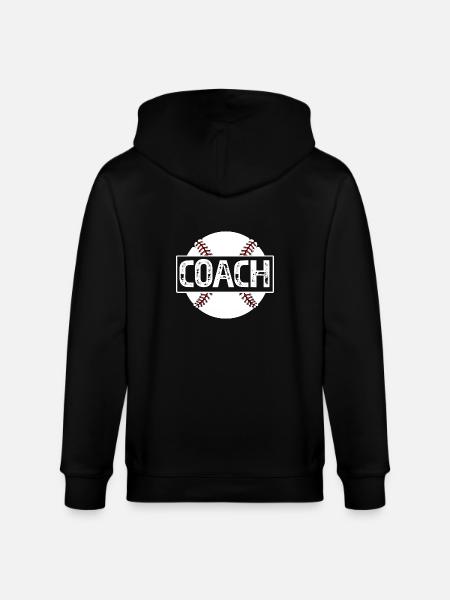 Baseball Coach - Stanley/Stella CULTIVATOR  Unisex Organic Hooded Jacket - black
