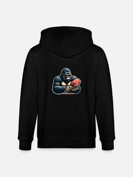 Table tennis - Stanley/Stella CULTIVATOR  Unisex Organic Hooded Jacket - black