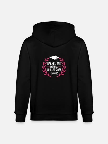 Baccalaureate 2025 Congratulations BAC - Stanley/Stella CULTIVATOR Unisex Organic Hooded Jacket - black