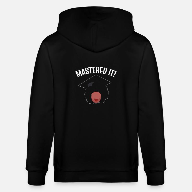 Master Studium Abschlussfeier - Stanley/Stella Unisex Bio-Kapuzenjacke CULTIVATOR  - Schwarz